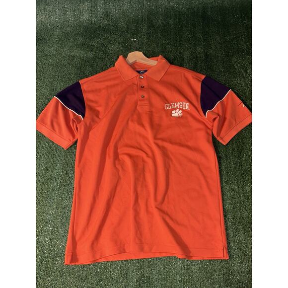 Men's Clemson Tigers Pro Player Polo Shirt Size M NCAA - Picture 1 of 6